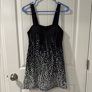 Swimsuits For All Black and White Babydoll One Piece NEW